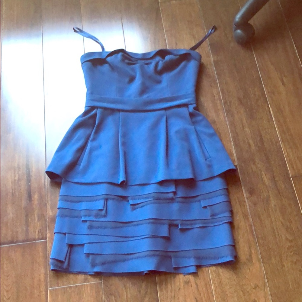 Strapless cocktail mini dress